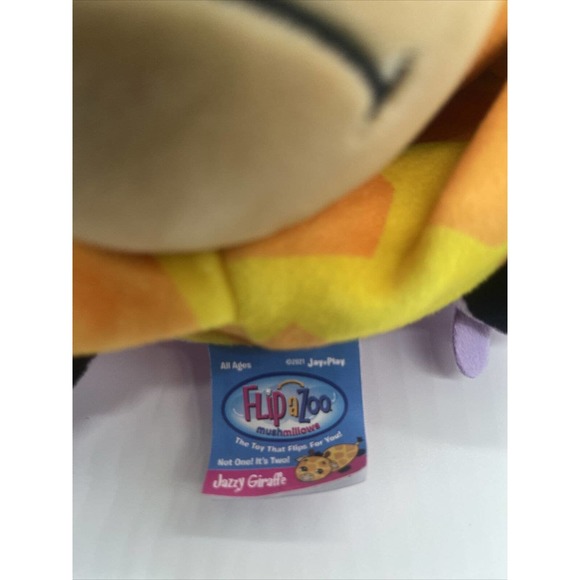 Flip a Zoo Mushmillows Plush Stuffed Animal Elephant Giraffe - Picture 8 of 11